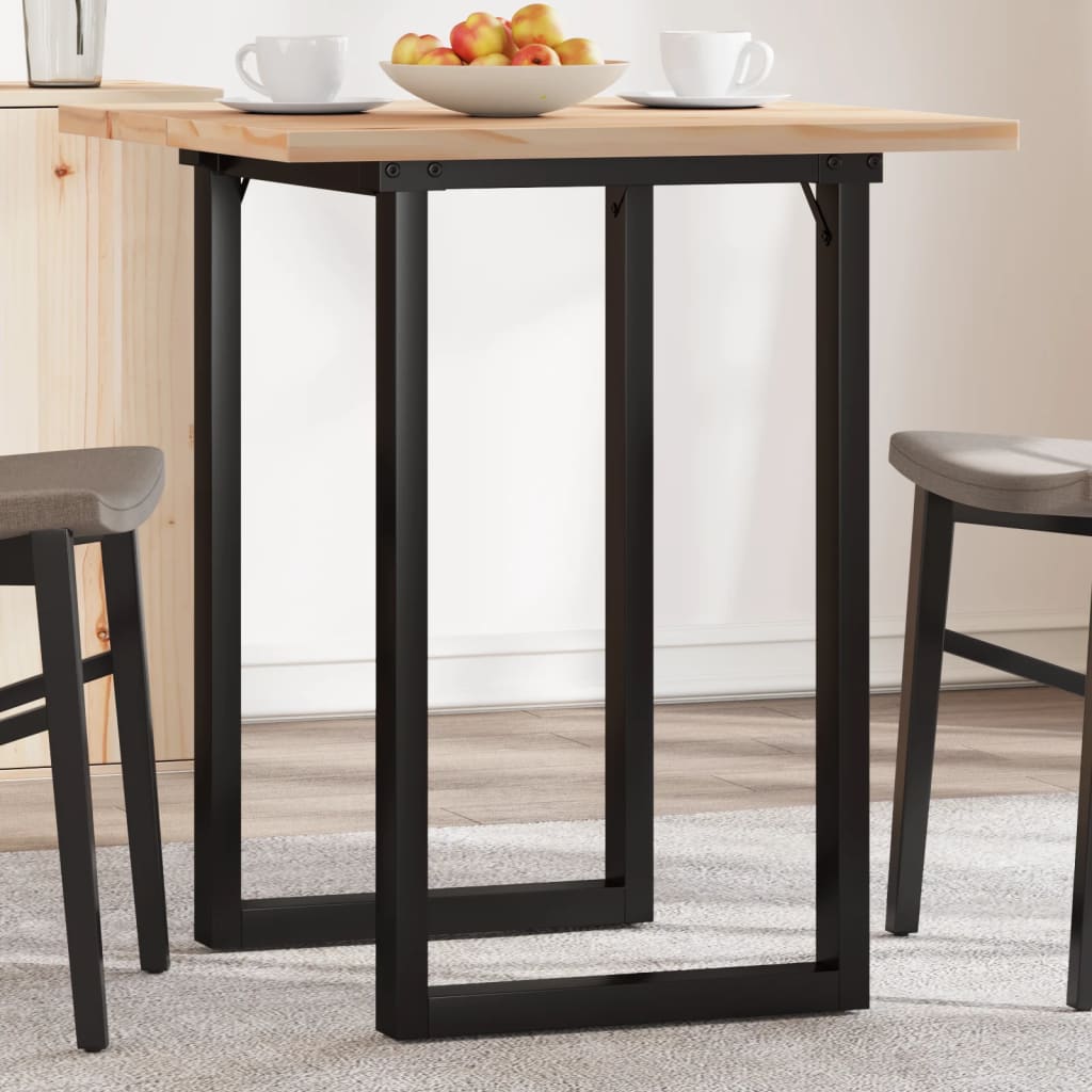 Mesa de comedor 140x70x75 cm madera maciza acacia