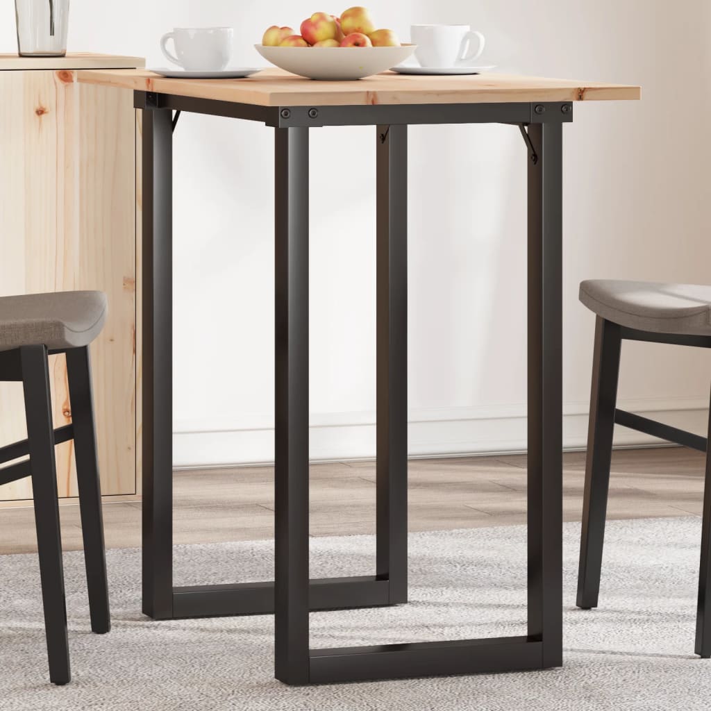 Mesa de comedor 140x70x75 cm madera maciza acacia