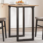 Mesa de comedor 140x70x75 cm madera maciza acacia