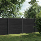 Panel de valla WPC gris 1045x186 cm