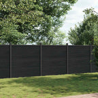 Panel de valla WPC gris 1045x186 cm