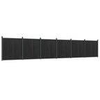 Panel de valla WPC gris 1045x186 cm