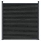 Panel de valla WPC gris 1045x186 cm