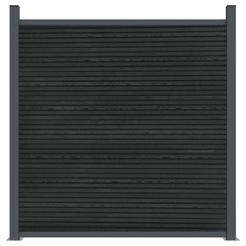 Panel de valla WPC gris 1045x186 cm