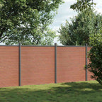 Panel de valla WPC gris 1045x186 cm