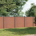 Panel de valla WPC gris 1045x186 cm