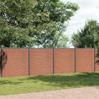 Panel de valla WPC gris 1045x186 cm