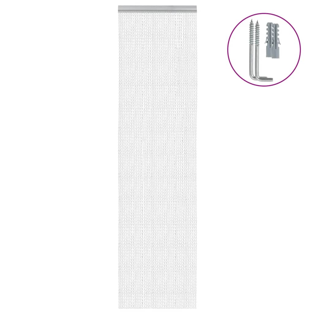 Mosquitera de cadena para puerta aluminio 100x200 cm