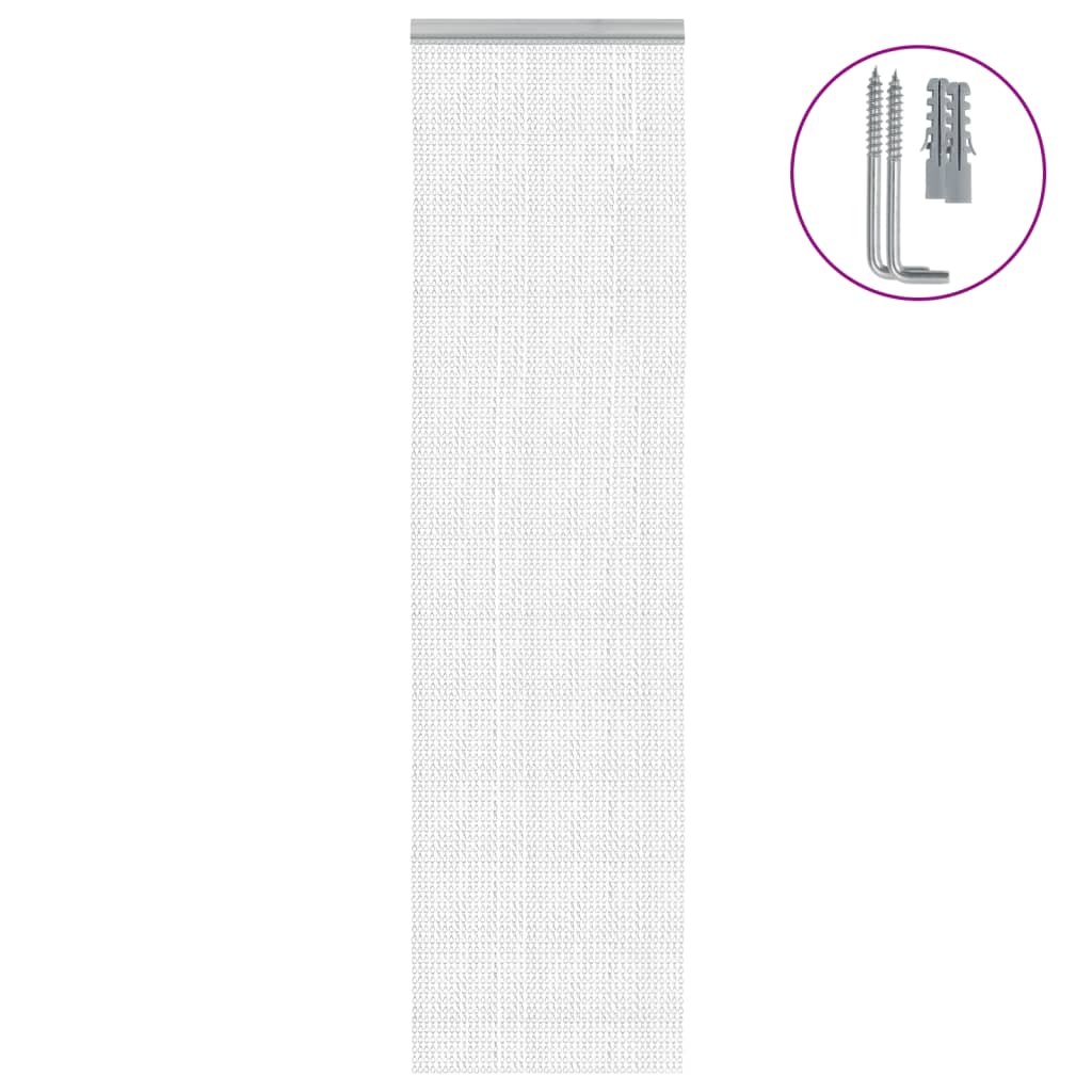Mosquitera de cadena para puerta aluminio 100x200 cm