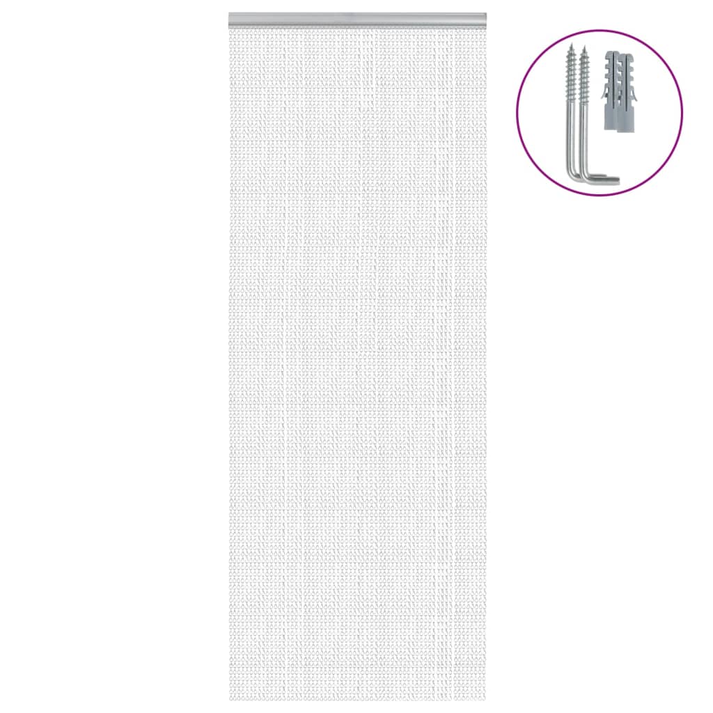 Mosquitera de cadena para puerta aluminio 100x200 cm