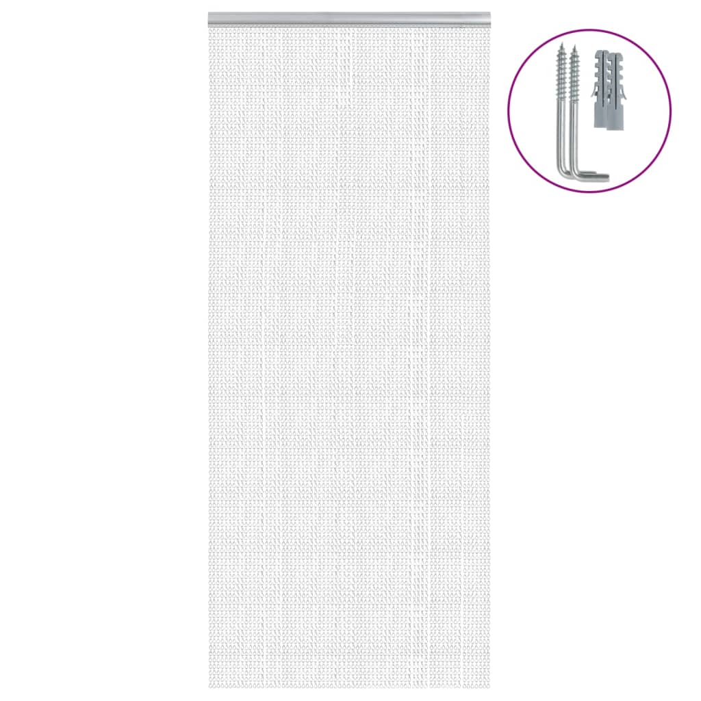 Mosquitera de cadena para puerta aluminio 100x200 cm