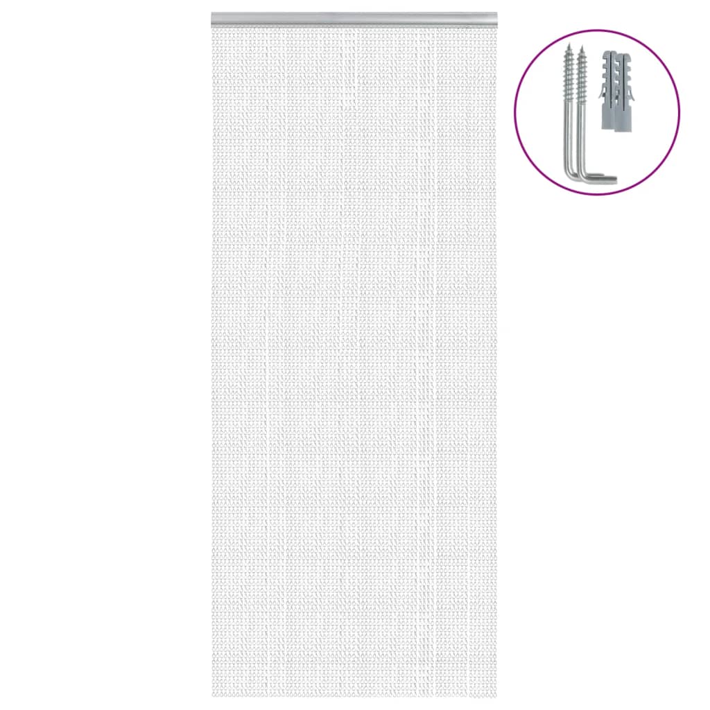 Mosquitera de cadena para puerta aluminio 100x200 cm