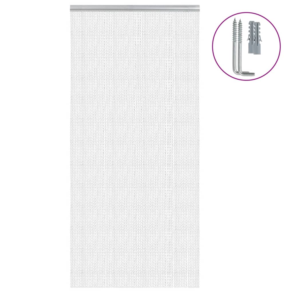 Mosquitera de cadena para puerta aluminio 100x200 cm