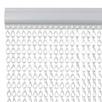 Mosquitera de cadena para puerta aluminio 100x200 cm