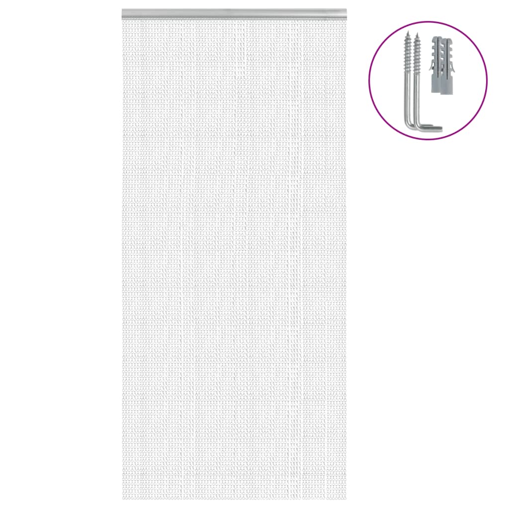 Mosquitera de cadena para puerta aluminio 100x200 cm