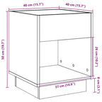 Mesa de centro con Infinity LED blanco 40x40x50 cm