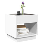 Mesa de centro con Infinity LED blanco 40x40x50 cm