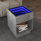 Mesa de centro con Infinity LED blanco 40x40x50 cm