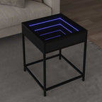 Mesa de centro con Infinity LED blanco 40x40x50 cm