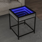 Mesa de centro con Infinity LED blanco 40x40x50 cm