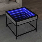 Mesa de centro con Infinity LED blanco 40x40x50 cm