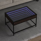 Mesa de centro con Infinity LED blanco 40x40x50 cm