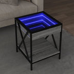 Mesa de centro con Infinity LED blanco 40x40x50 cm