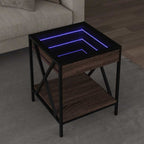Mesa de centro con Infinity LED blanco 40x40x50 cm