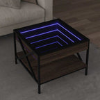 Mesa de centro con Infinity LED blanco 40x40x50 cm