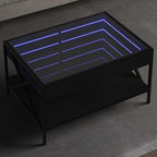 Mesa de centro con Infinity LED blanco 40x40x50 cm
