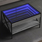 Mesa de centro con Infinity LED blanco 40x40x50 cm