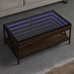 Mesa de centro con Infinity LED blanco 40x40x50 cm