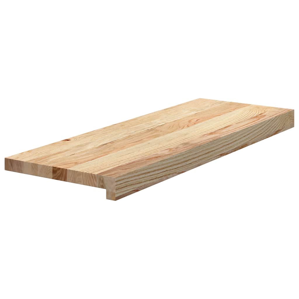 Peldaños de escalera 12 uds madera maciza 70x30x2 cm