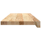 Peldaños de escalera 12 uds madera maciza 70x30x2 cm
