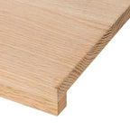 Peldaños de escalera 12 uds madera maciza 70x30x2 cm
