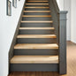 Peldaños de escalera 12 uds madera maciza 70x30x2 cm