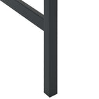 Juego de mesa alta y taburetes de jardín 11 piezas acero negro