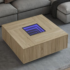 Mesa de centro con Infinity LED blanco 40x40x50 cm