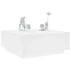 Mesa centro madera ingeniería y metal gris Sonoma 100x100x30 cm