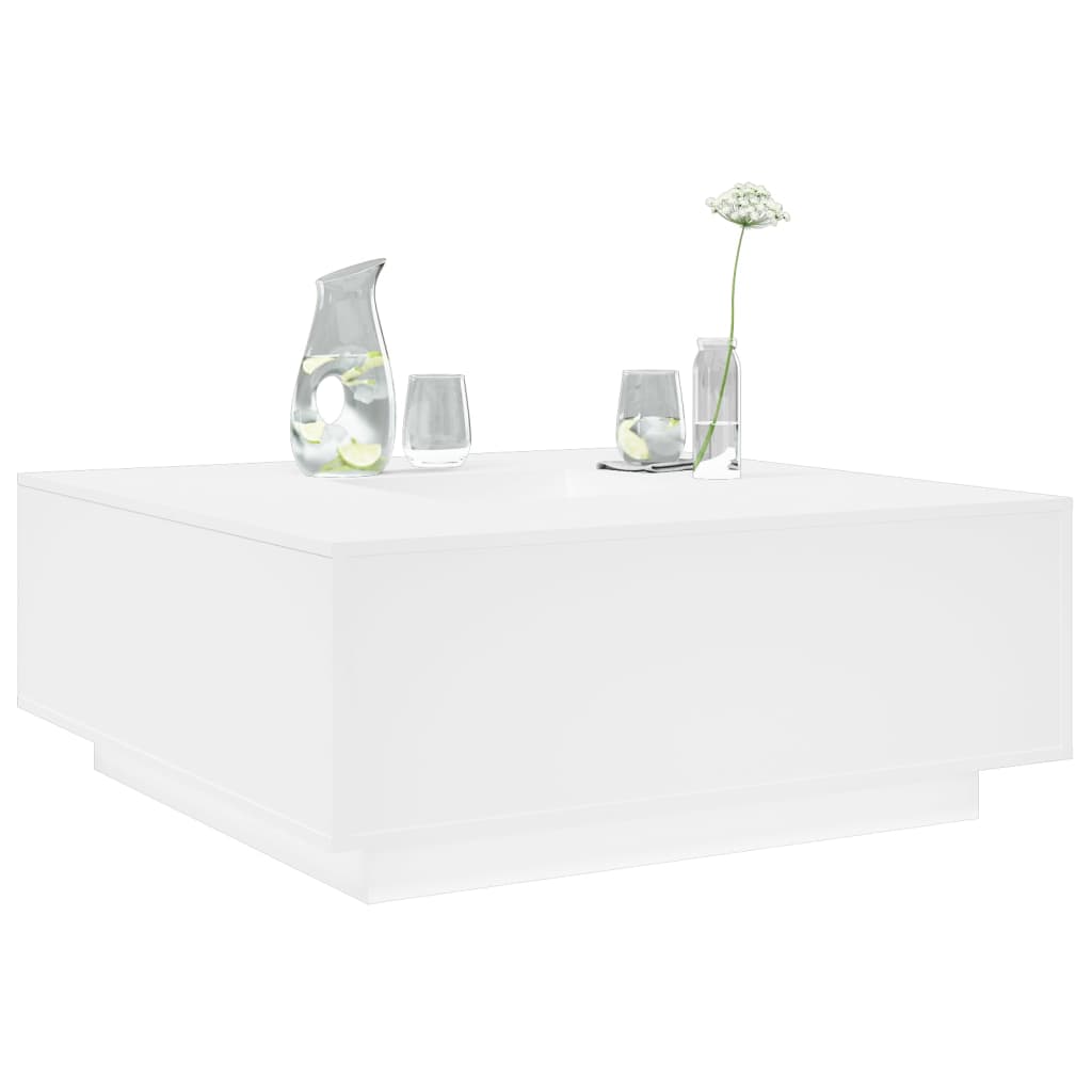 Mesa centro madera ingeniería y metal gris Sonoma 100x100x30 cm