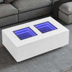 Mesa de centro con Infinity LED blanco 40x40x50 cm