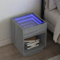 Sonoma Grey Infinity LED Coffee Table 40x40x30 cm