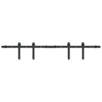 Kit de puerta corredera de armario acero carbono 122 cm