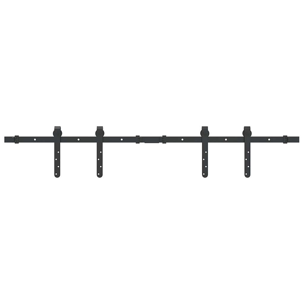 Kit de puerta corredera de armario acero carbono 122 cm