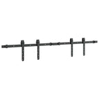 Kit de puerta corredera de armario acero carbono 122 cm