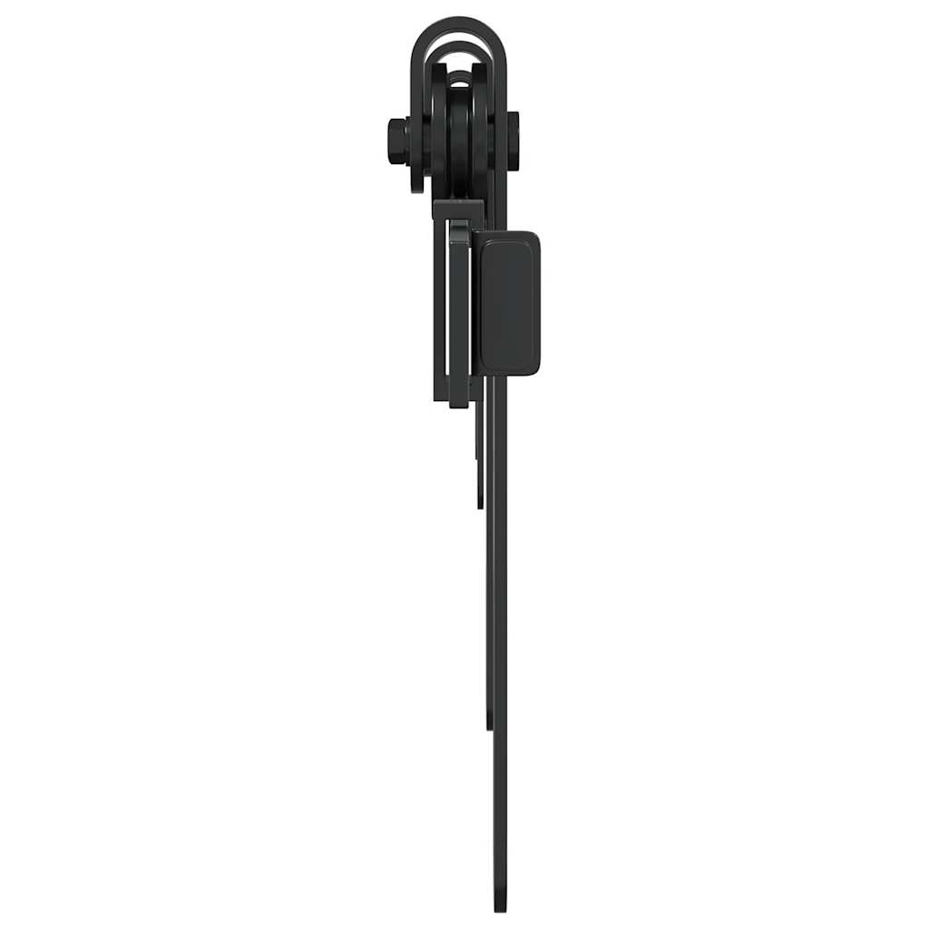 Kit de puerta corredera de armario acero carbono 122 cm