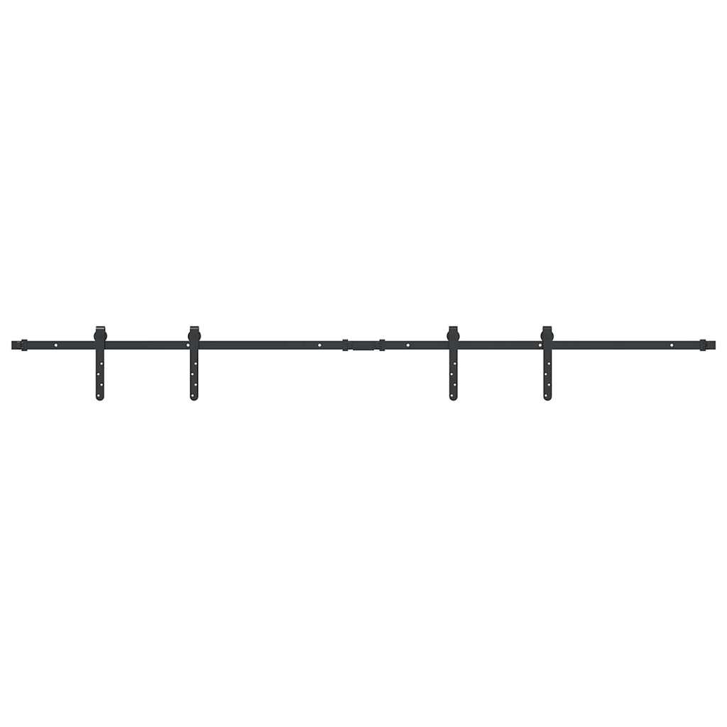 Kit de puerta corredera de armario acero carbono 200 cm