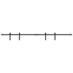 Kit de puerta corredera de armario acero carbono 200 cm