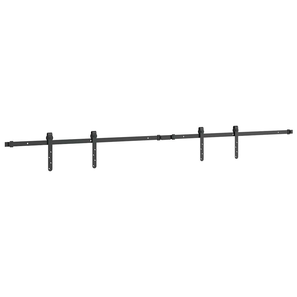 Kit de puerta corredera de armario acero carbono 200 cm