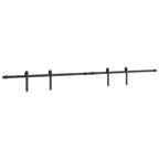 Kit de puerta corredera de armario acero carbono 200 cm